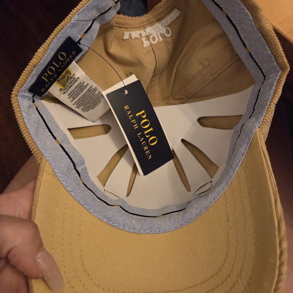 Khaki Polo Corduroy Hat - Picture 9 of 9